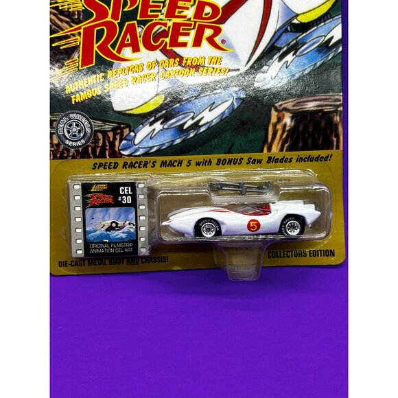 Johnny Lightning Speed Racer Mac 5 CEL 4 Film Strip Playing Mantis 351-00 1997 - Picture 2 of 8